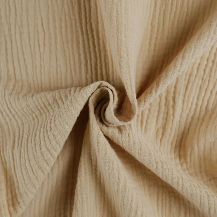 Cortina em tela de gaze de algodão com ilhós