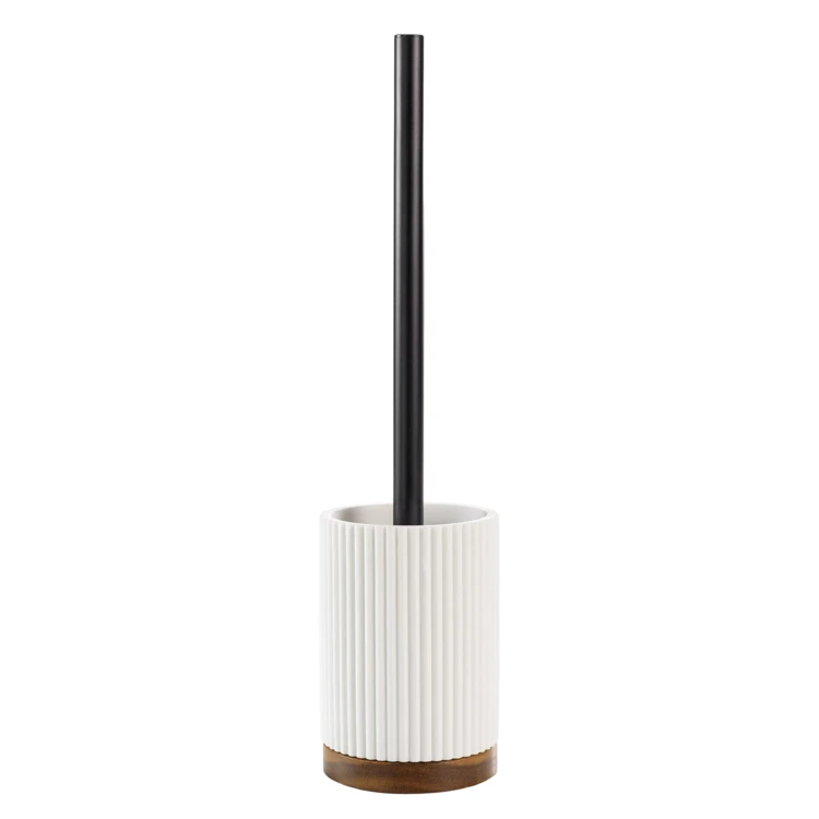 Brosse WC en acacia