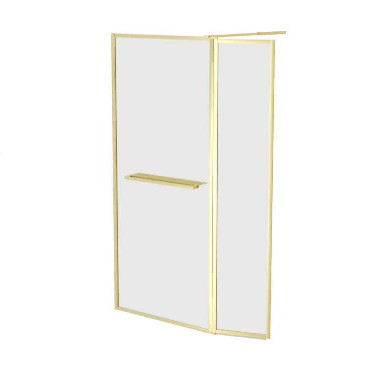 Paroi de douche à l’italienne 3-en-1 avec volet pivotant