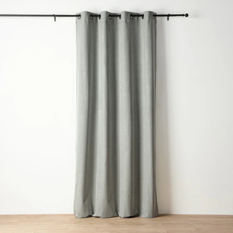 Rideau occultant chiné à oeillets