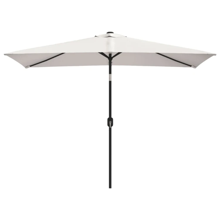 Parasol d'extérieur rectangulaire inclinable