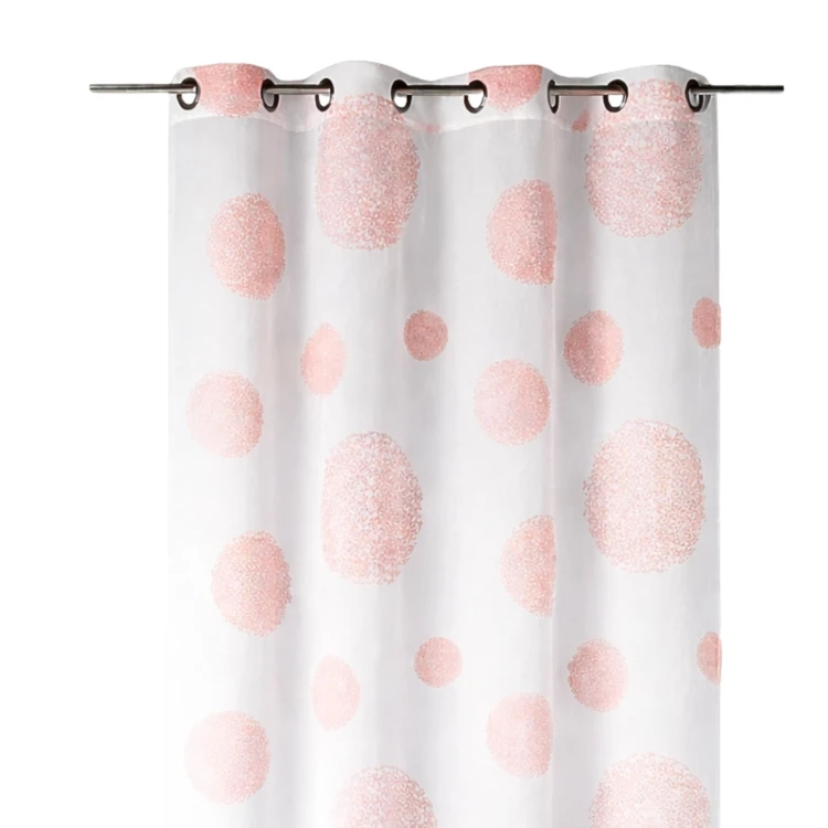 Voilage motif rond impression magnétique