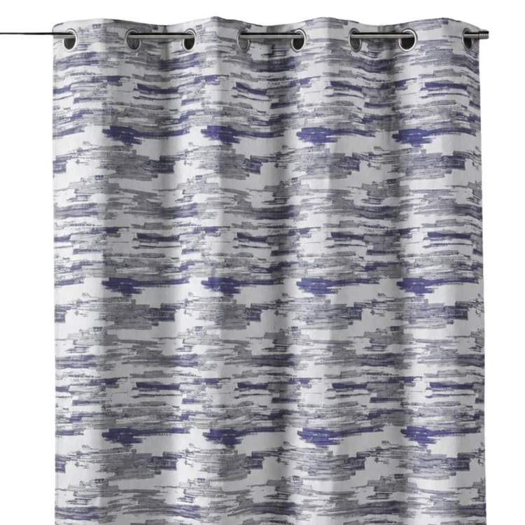 Cortina jacquard estampado militar