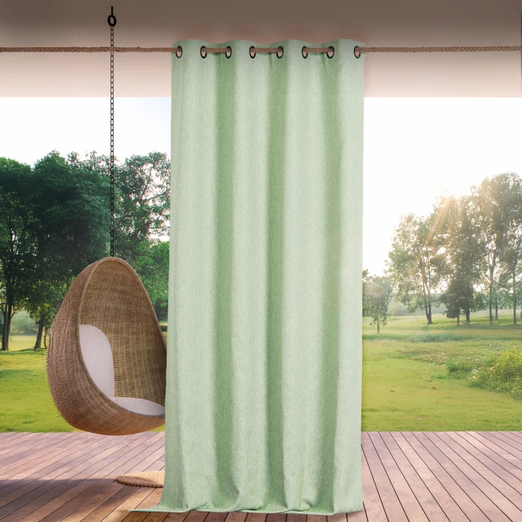 Rideau outdoor chiné déperlant
