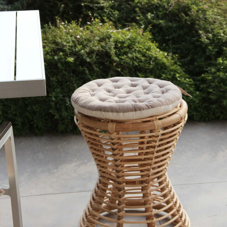 Galette de chaise ronde matelassée VALAYANS