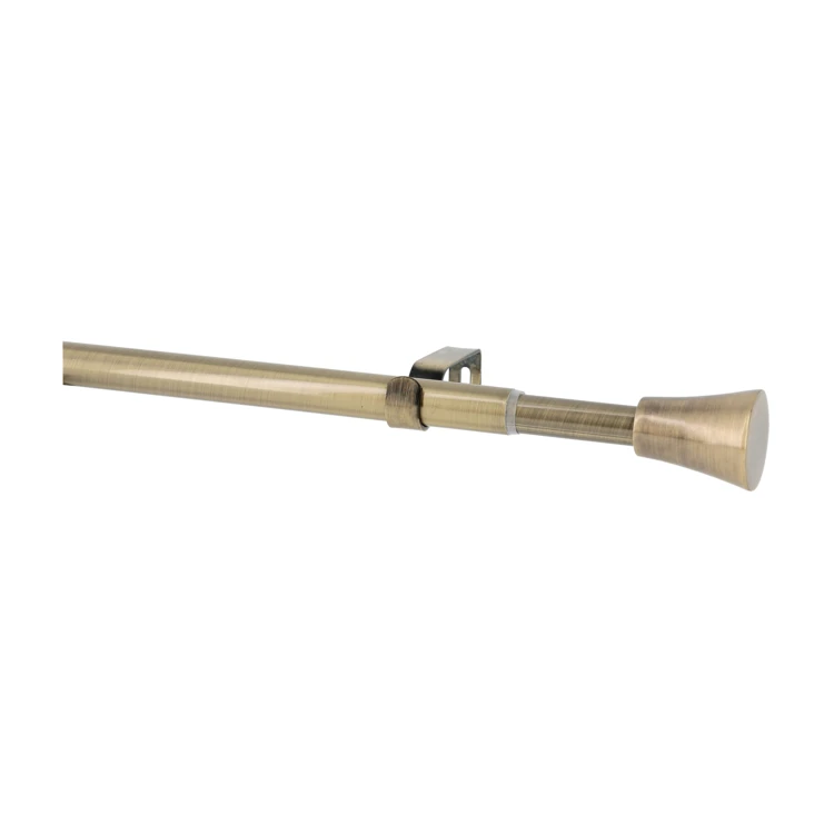 Kit tringle à rideaux extensible avec embouts pommeau D19mm