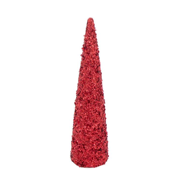 Cône décoratif sequins mousse