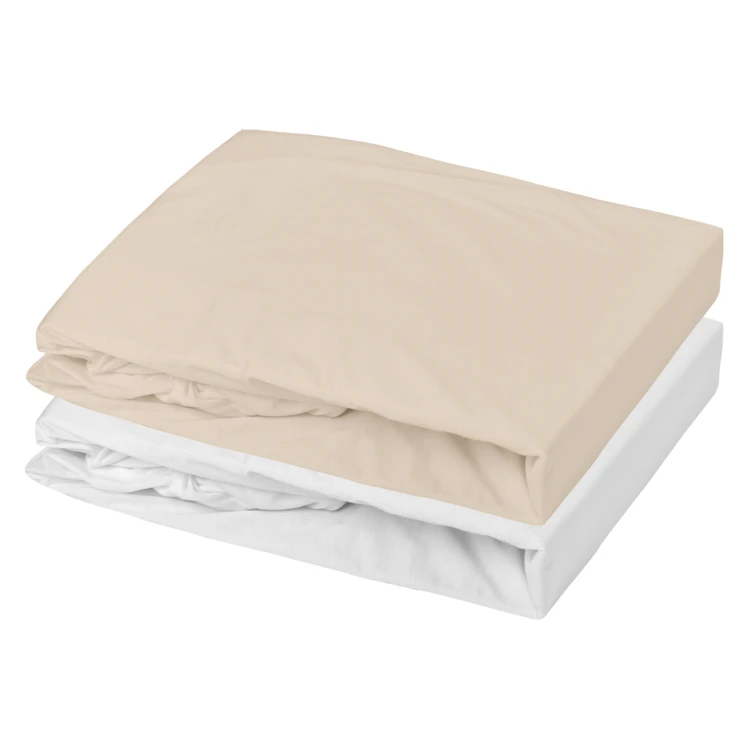 Lot alèse imperméable et drap-housse bébé en coton