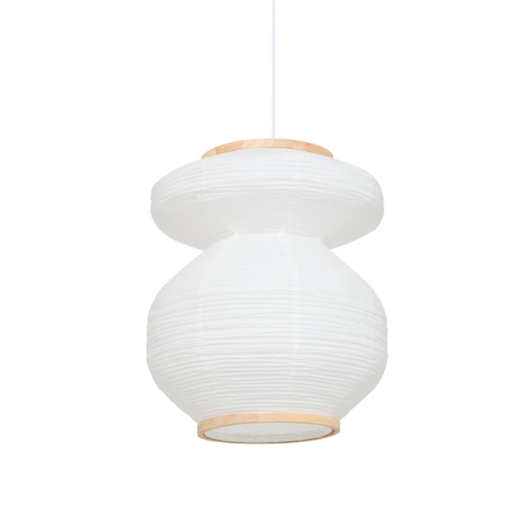 Suspension luminaire en papier sculptural