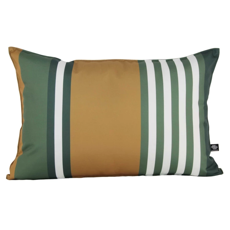 Coussin outdoor rectangulaire à rayures