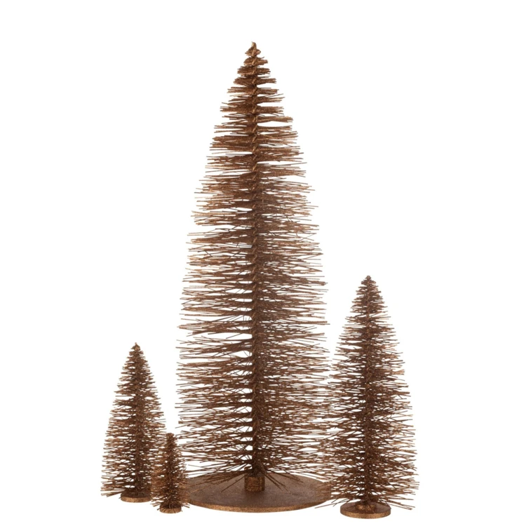 Sapin de Noël décoratif pailleté en bois