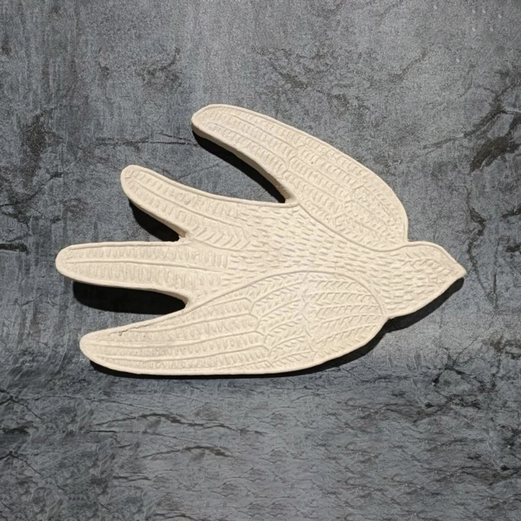 Pájaro de papel maché decoración de pared