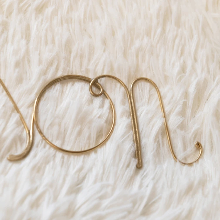 Mot fil de laiton "MAISON DE VOYAGE"