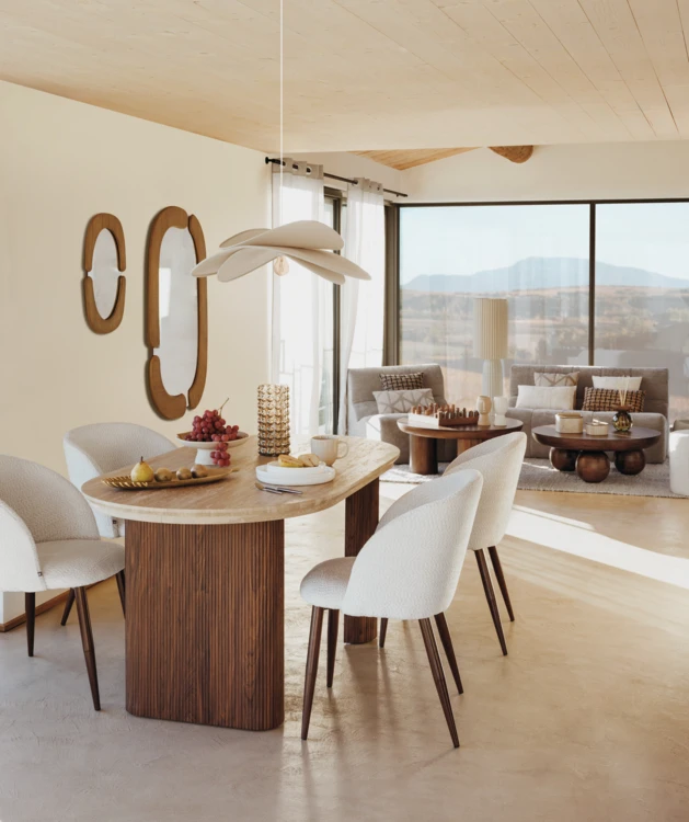 Suspension design en tissu forme organique