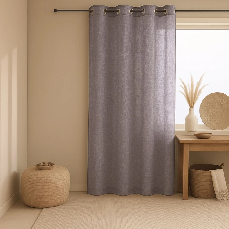 Voilage  effet lin fluide