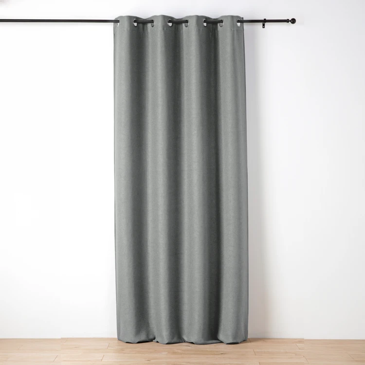 Rideau uni texturé effet bouclé