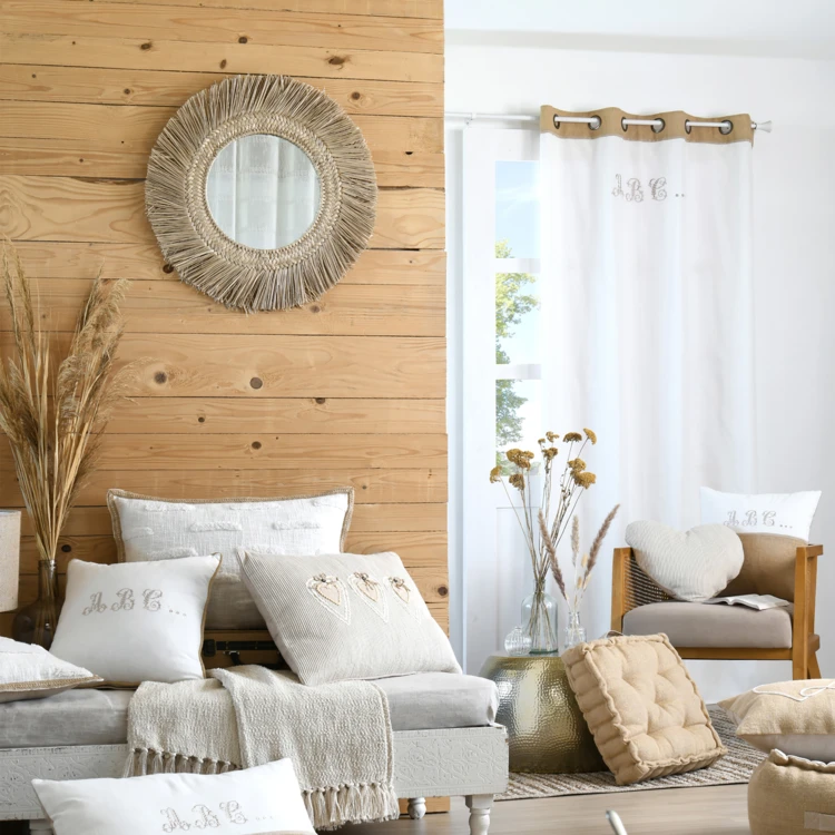 Coussin décoratif en forme de cœur en polycoton