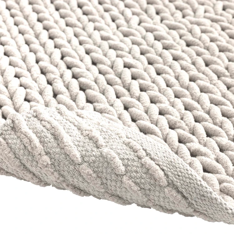 Tapis de bain en chenille douce antidérapant