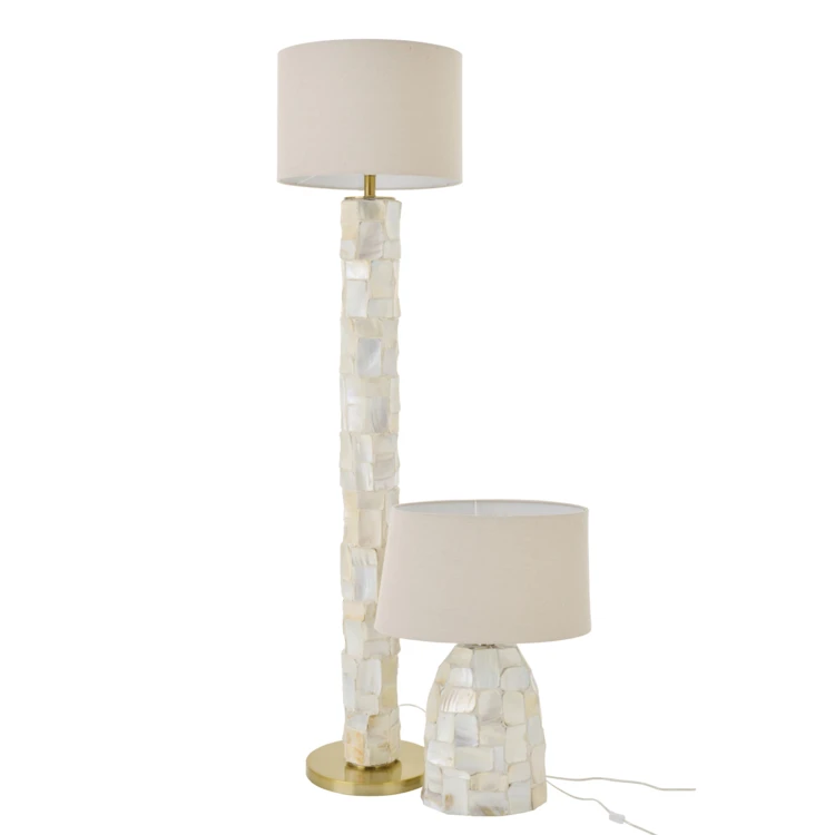 Lampadaire effet nacré