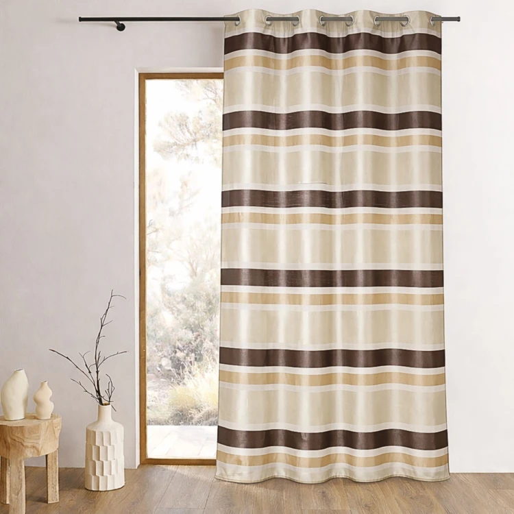 Voilage en Organza rayures horizontales