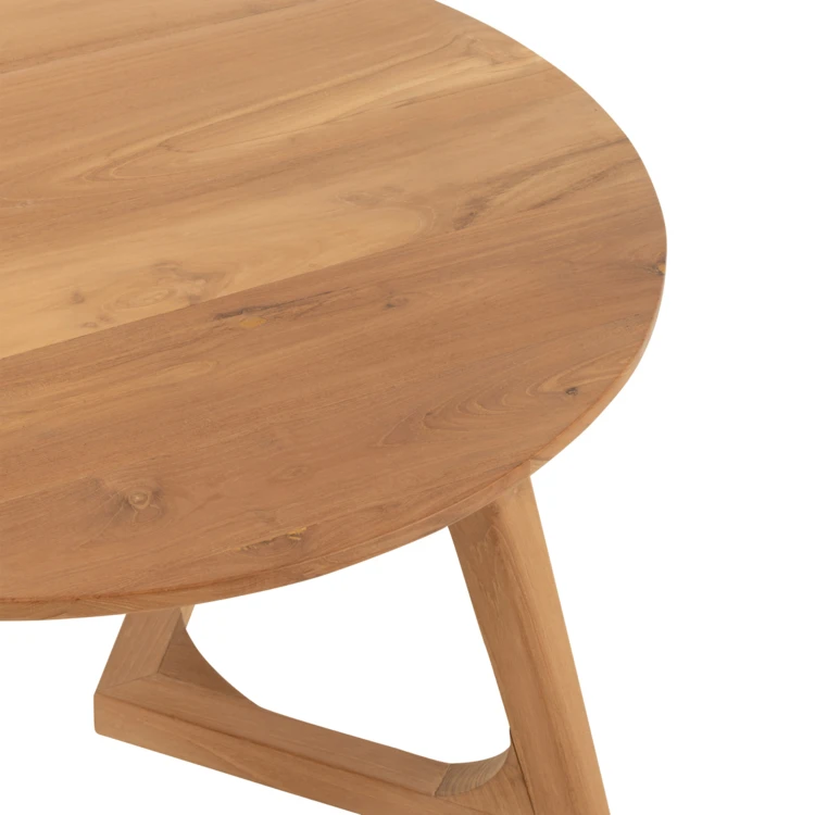 Table basse ronde bois de teck