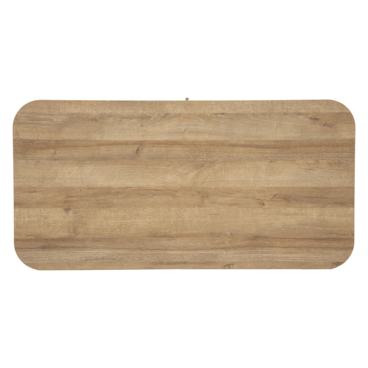 Mesa de centro con puertas correderas acanaladas