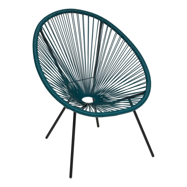 Fauteuil ajouré avec structure en acier