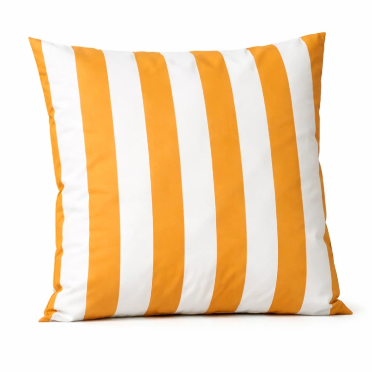 Coussin imperméable déhoussable à rayures