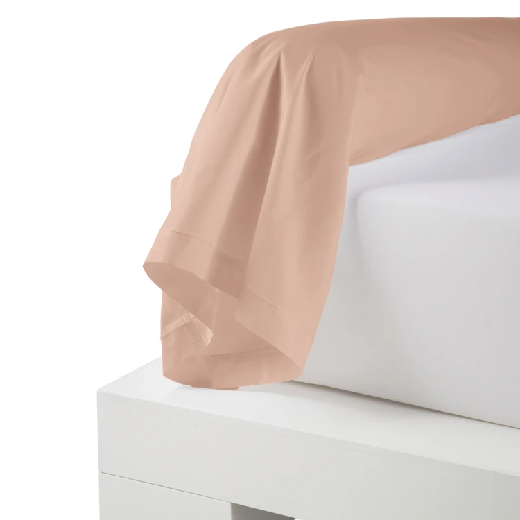 Taie de traversin percale de coton piquée unie