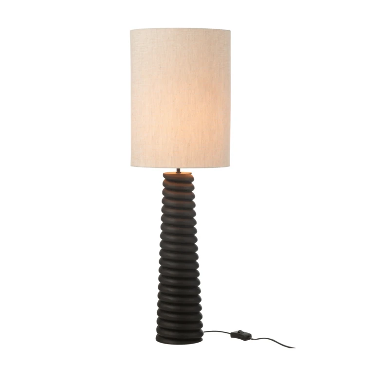 Lampe à poser abat-jour tissu