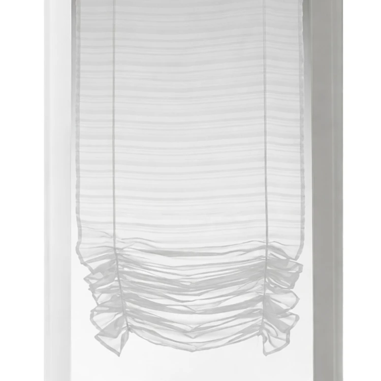 Store voilage à remonter plissé