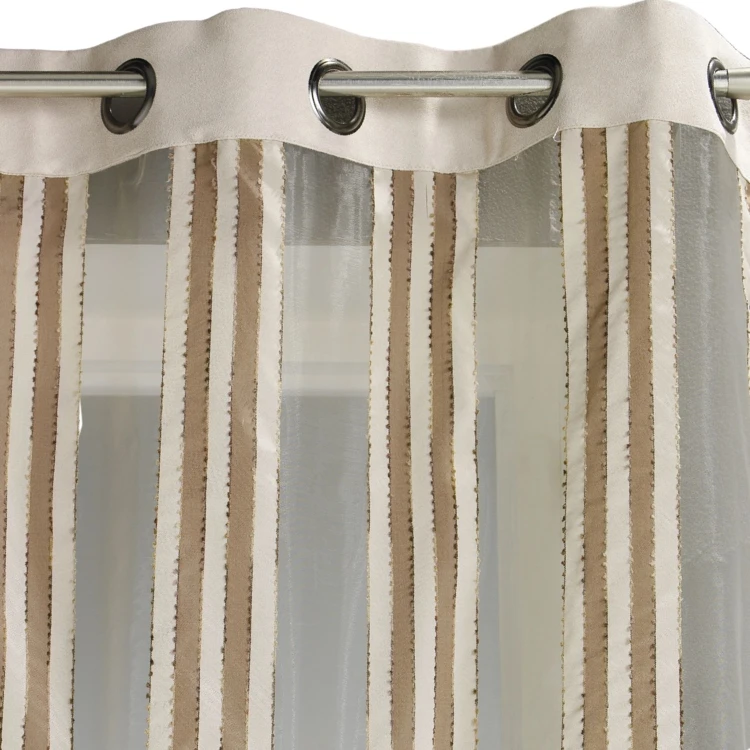 Voilage en Organza Rayures verticales
