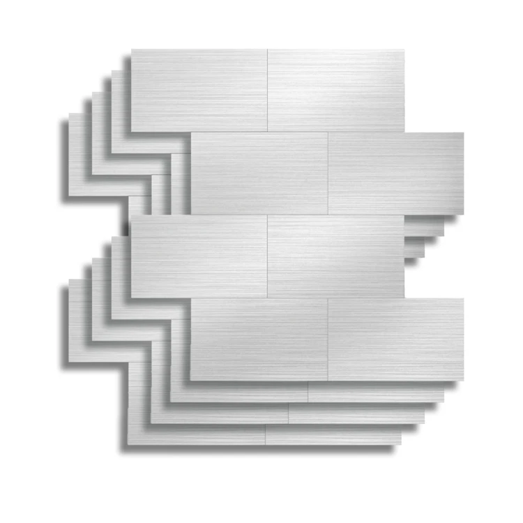 Zelfklevende 3D-wandpanelen met tegeleffect, 4 stuks