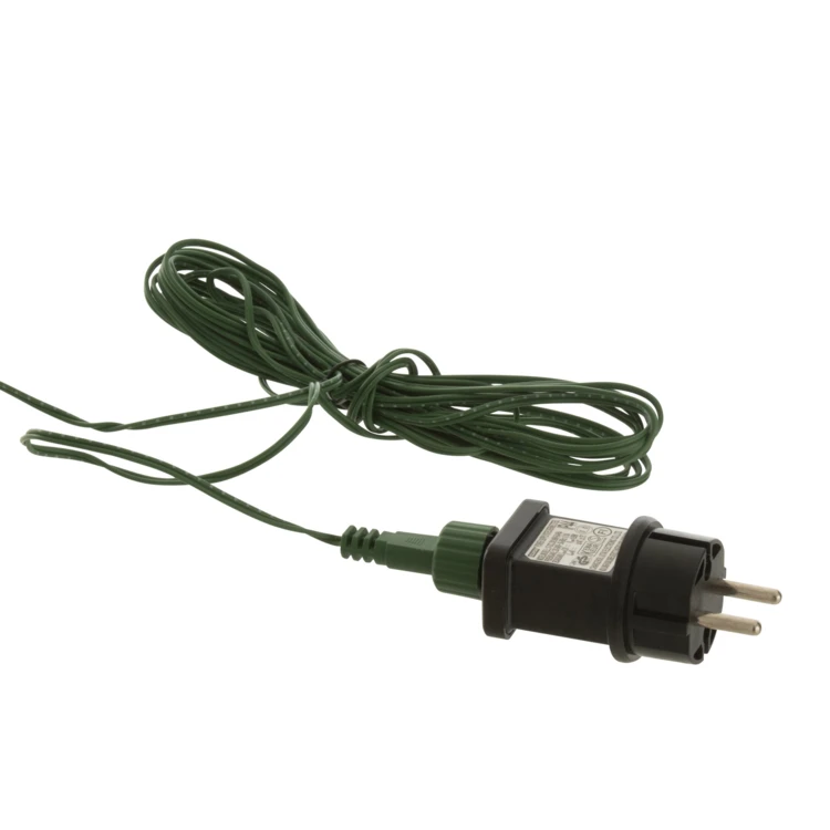 COURONNE 40 LED ROND PLASTIQUE VERT FONCÉ LARGE