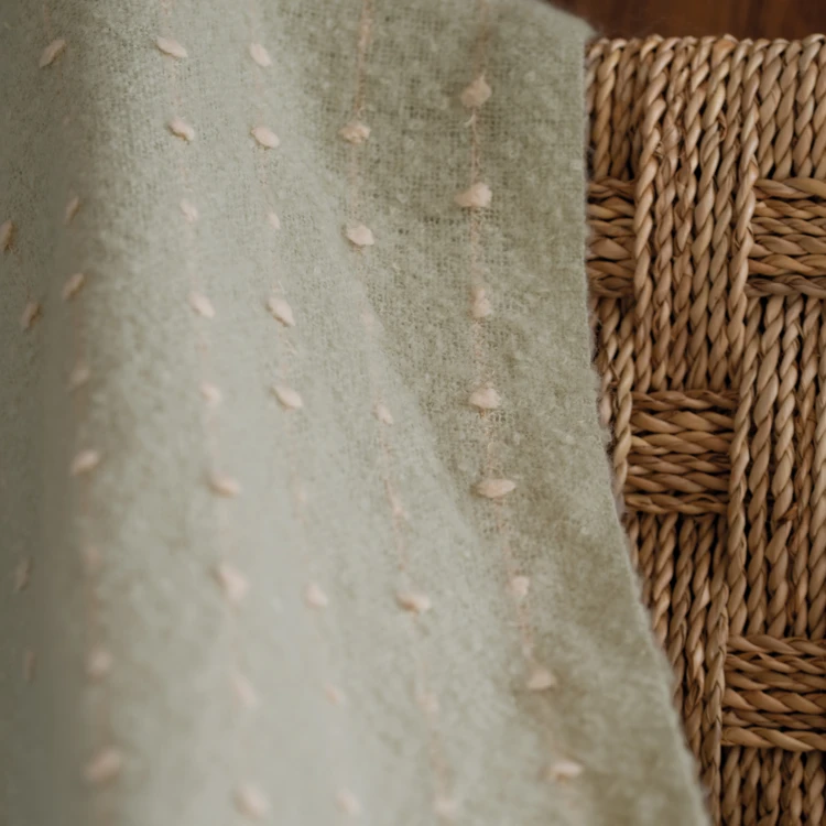 Plaid / Chemin de lit aspect mohair doux