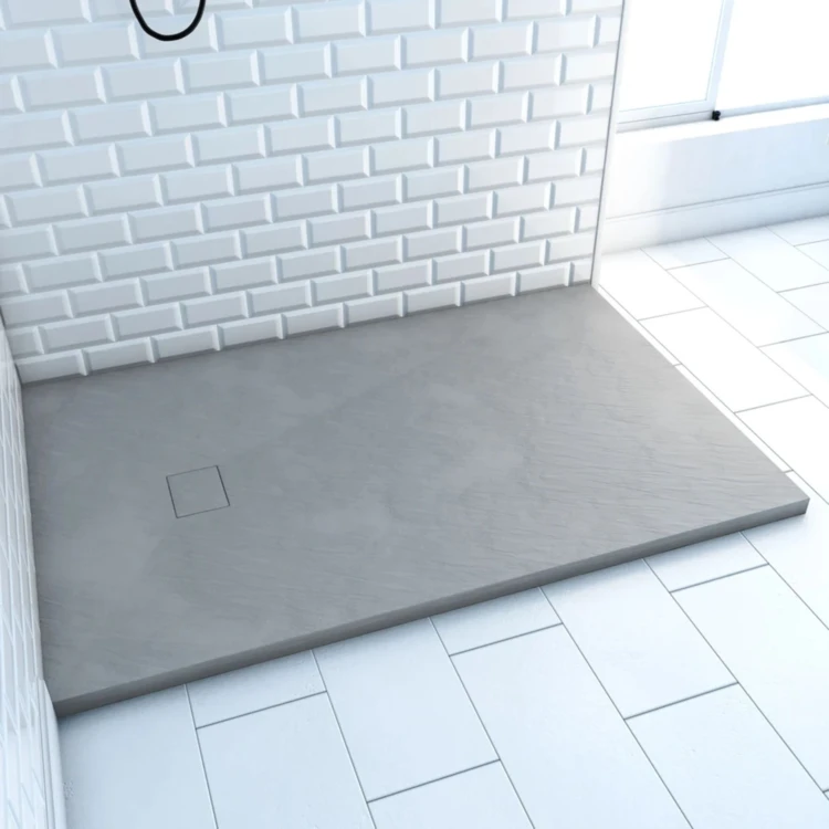 Receveur en résine effet pierre