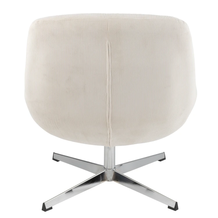 Silla lounge con efecto terciopelo texturizado