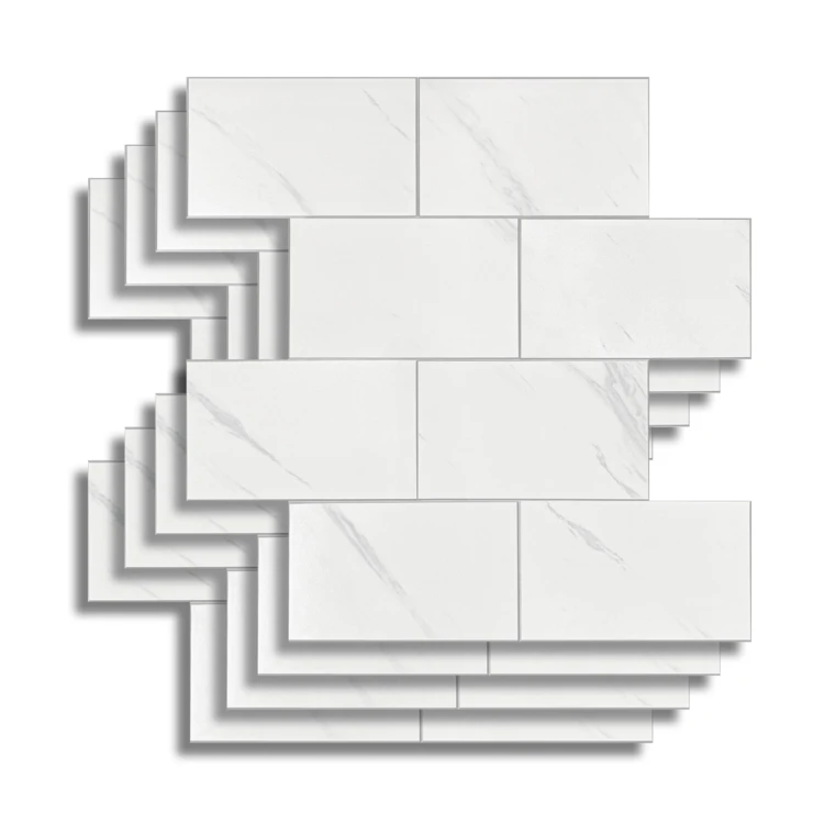 Zelfklevende 3D-wandpanelen met tegeleffect, 4 stuks