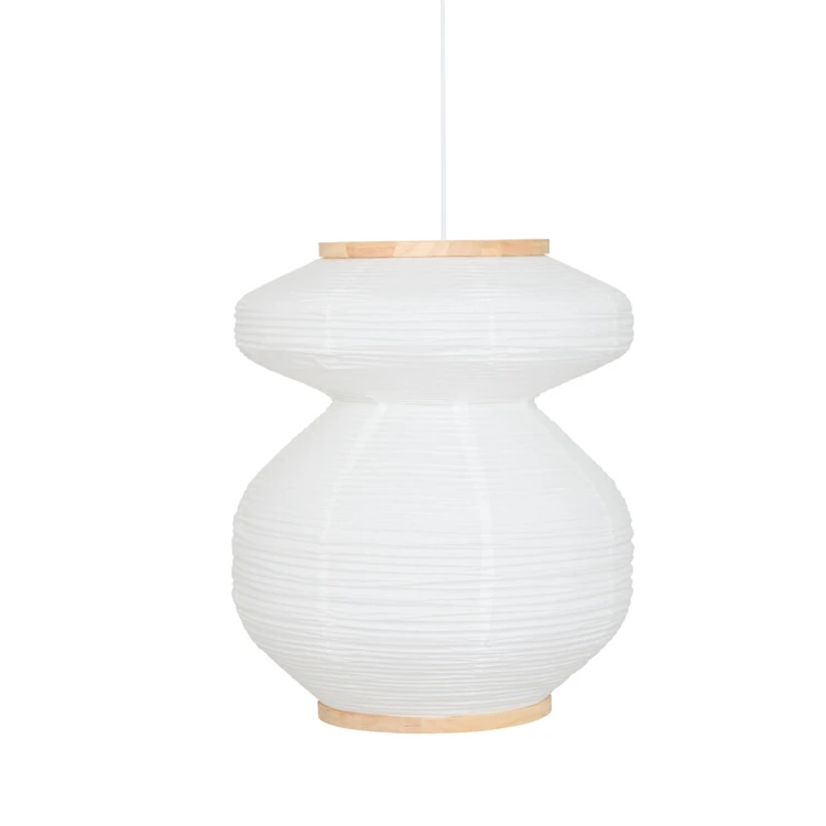 Suspension luminaire en papier sculptural