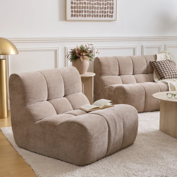 Sillón modular acolchado