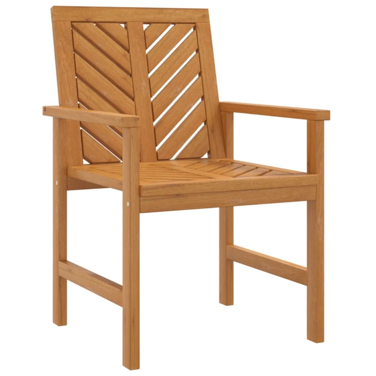 Set mit zwei Gartenstühlen aus Akazienholz