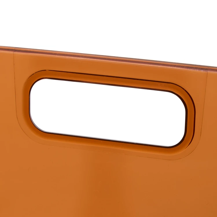 Boîte de rangement ambre et couvercle bois