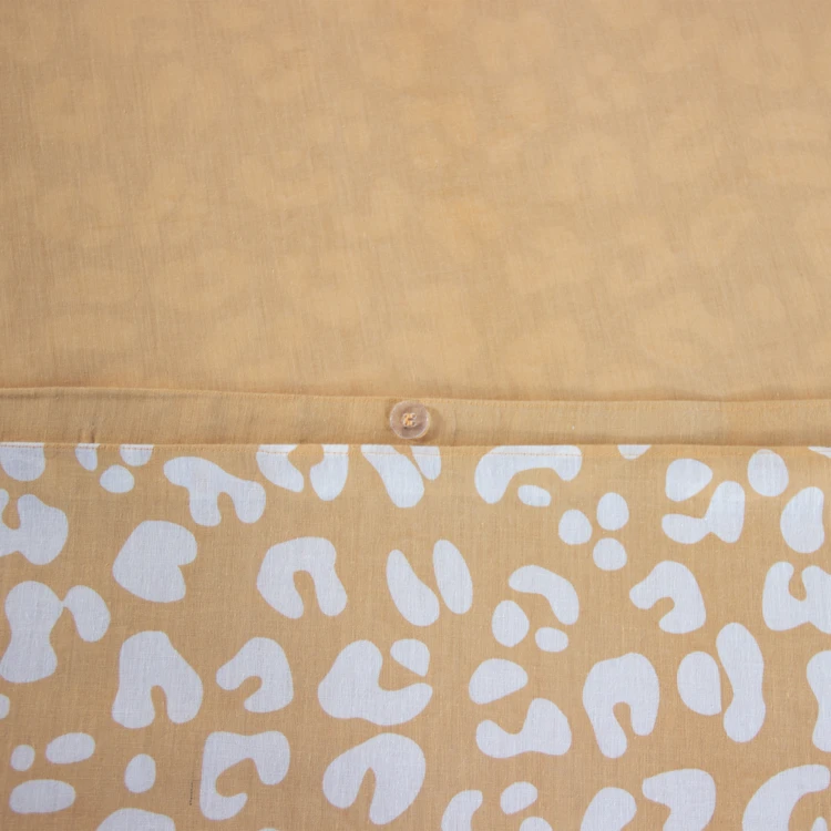 Juego de cama de 3 piezas con estampado de leopardo, funda y fundas de almohada