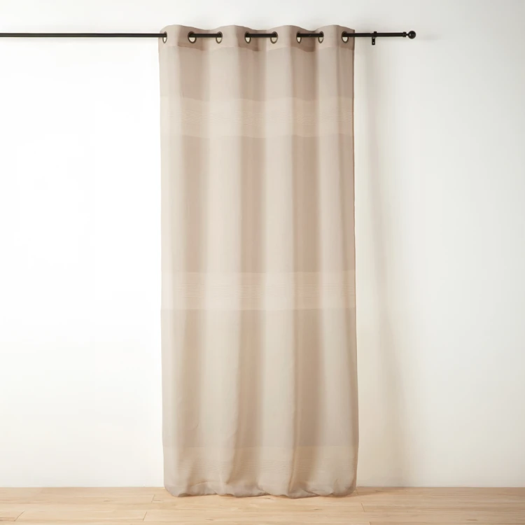 Voilage tamisant ajouré à esprit macramé