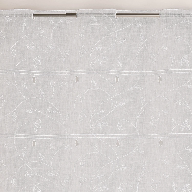 Modulável bordado com folhas e flores