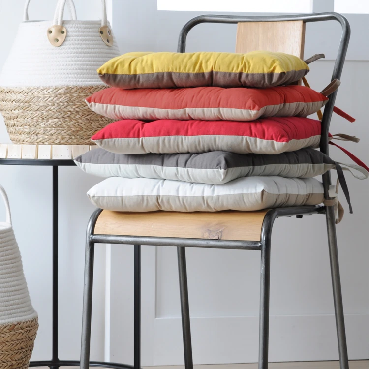 Galette de chaise bicolore