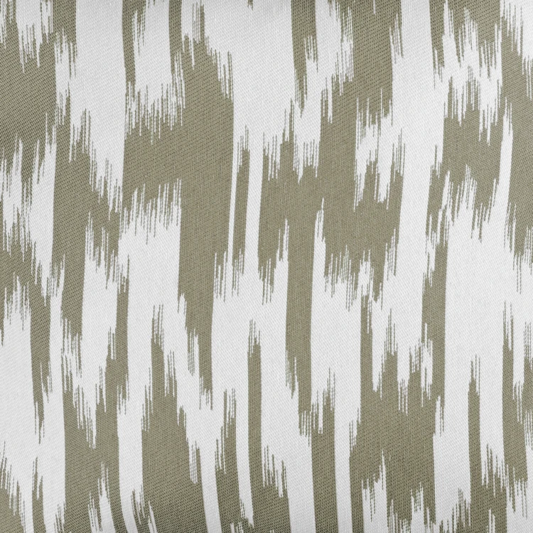 Rideau jacquard motif ikat en fils upcyclés