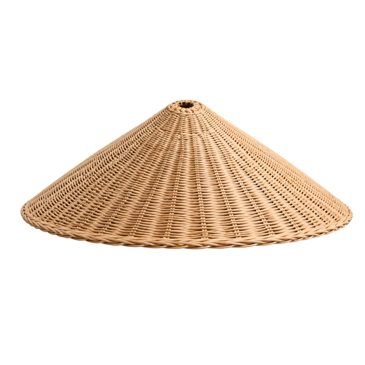 Lustre rotin tressé parasol