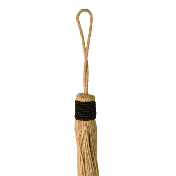 Fermacravatta con nappina naturale