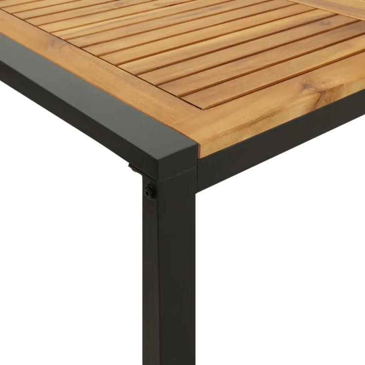 Mesa de jardín de acacia para exteriores